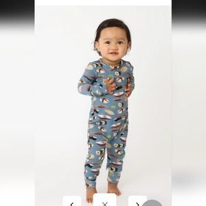 Bamboo Pajamas Romper Hanlyn Collective Sushi Print 12-18 Months 2T